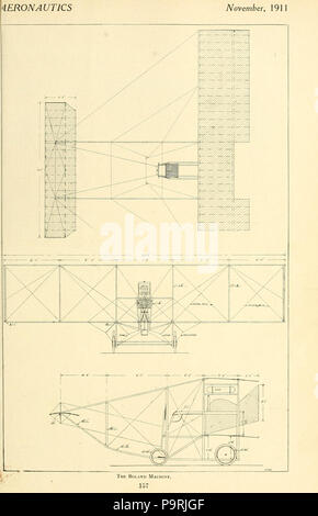 215 Boland 1911 biplan sans queue vue 3 Banque D'Images