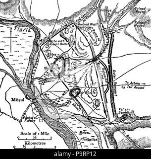 263 C +B-Nineveh-Map2-site Banque D'Images