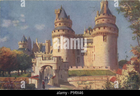 302 Château de Pierrefonds, le pont levis. (128-4) 421201 (NPAR) Banque D'Images