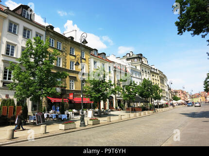 Krakowskie Przedmieście street, central, Varsovie, Pologne Banque D'Images