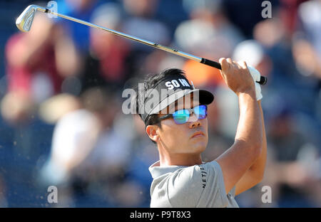 Kevin Na aux États-Unis est au troisième jour du Championnat d'Open 2018 à Carnoustie Golf Links, Angus. APPUYEZ SUR ASSOCIATION photo. Date de la photo: Jeudi 19 juillet 2018. Voir PA Story GOLF Open. Le crédit photo devrait se lire comme suit : Richard Sellers/PA Wire. Banque D'Images