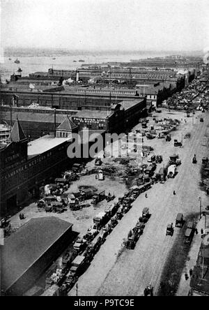 335 Collier's 1921 New York (city) - West Street Banque D'Images