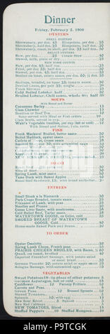 Le dîner (536) détenus par CAFE BRAUER (at) "229 State Street, Chicago, IL" (REST') (NYPL)-272551-4000007695 Hades Banque D'Images