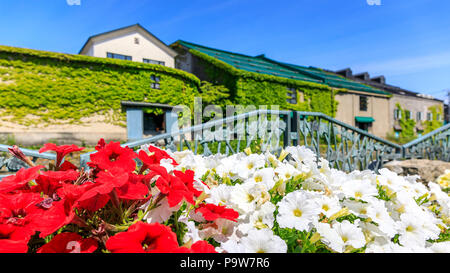 Scène d'été à Otaru canal à Sapporo, Hokkaido, Japon. Banque D'Images