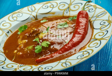 Style Dhaba curry de poisson , Punjabi Curry de Poisson Banque D'Images