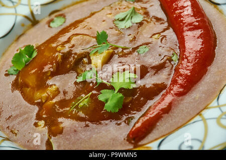 Style Dhaba curry de poisson , Punjabi Curry de Poisson Banque D'Images
