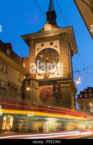Tour de l'horloge Zytglogge Vieille Ville Berne Suisse Banque D'Images