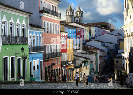 Largo do Pelourinho, Salvador de Bahia , Brésil , Banque D'Images