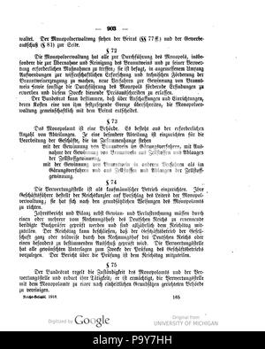 482 1918 099 0903 Reichsgesetzblatt Deutsches Banque D'Images