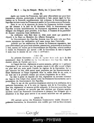 511 001 0015 Reichsgesetzblatt 1921 Deutsches Banque D'Images