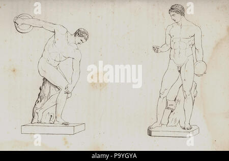 Discobole de Myron et 580 de Naucydes Discophoros Banque D'Images