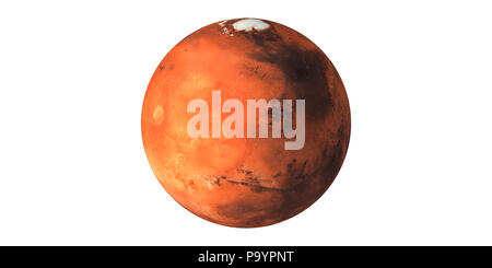 Planète Mars système solaire la planète rouge Banque D'Images