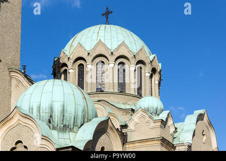 VELIKO TARNOVO, BULGARIE - 9 avril 2017 : Cathédrale de l'église de la Nativité de la Vierge Marie dans la ville de Veliko Tarnovo, Bulgarie Banque D'Images