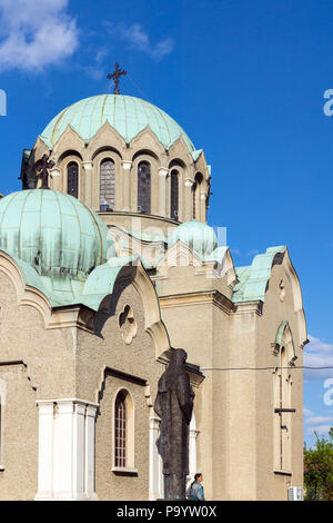 VELIKO TARNOVO, BULGARIE - 9 avril 2017 : Cathédrale de l'église de la Nativité de la Vierge Marie dans la ville de Veliko Tarnovo, Bulgarie Banque D'Images