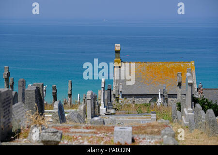 Banoon cimetière de St Ives en Cornouailles Banque D'Images