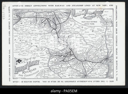 Le dîner (548) détenus par LEHIGH VALLEY RAILROAD (at) BLACK DIAMOND EXPRESS (voiture-restaurant ;) (NYPL)-274775-4000011119 Hades Banque D'Images