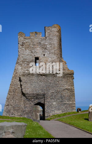 Château d'Aberystwyth, Ceredigion, Aberystwyth, Pays de Galles, Royaume-Uni, vers 1271, commandé par Edward annonce 1 de l'Angleterre Banque D'Images