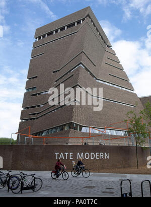 Restaurant niveau 9 à l'interrupteur de la construction de la Tate Modern, Blavatnik building Banque D'Images