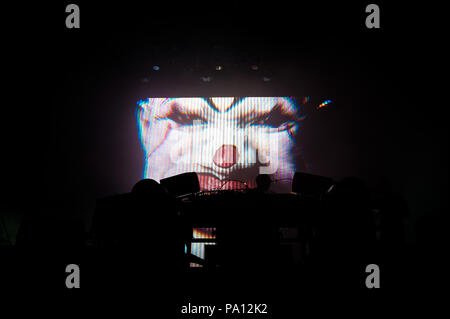Rome, Italie. 19 juillet, 2018. les Chemical Brothers en concert au rock à Rome. Dans l'image les Chemical Brothers : Crédit Photo Agency indépendante/Alamy Live News Banque D'Images