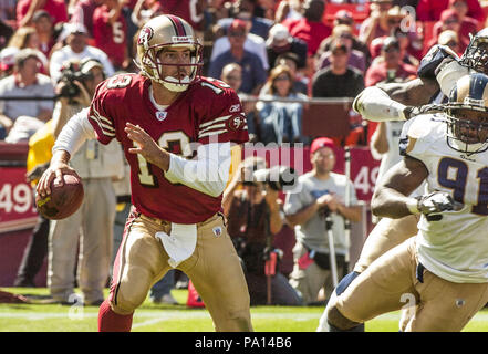 San Francisco, Californie, USA. Sep 11, 2005. San Francisco 49ers quarterback Tim Rattay (13) le dimanche, 11 septembre 2005, à San Francisco, Californie. Les 49ers défait les Rams 28-25. Crédit : Al Golub/ZUMA/Alamy Fil Live News Banque D'Images