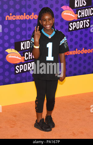 Santa Monica, USA. 19 juillet, 2018. Daria Johns assiste à Nickelodeon's Kids' Choice 2018 Sport organisé par Houston Chris Paul à l'Barker Hanger le 19 juillet 2018 à Santa Monica, en Californie. Crédit : l'accès Photo/Alamy Live News Banque D'Images