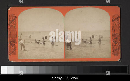 187 scène de baignade. (À l'Ouest La plage de Brighton, Coney Island) (NYPL b11708030-G91F177 040F) Banque D'Images