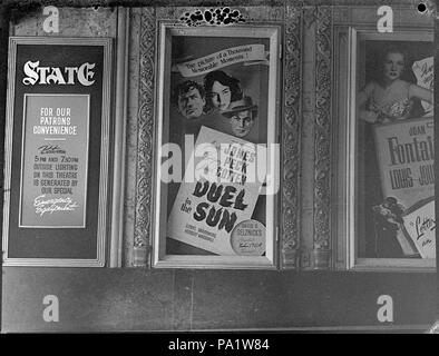 253 28710 SLNSW State Theatre Duel au soleil avec Jennifer Jones Gregory Peck et Joseph Cotten Banque D'Images