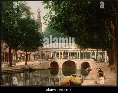 350 (c.-à-d. de maïs blé) avec salle d'échange de la tour de ville, Leyde (Leiden) (c.-à-d., Holland-RCAC2001699512 Banque D'Images