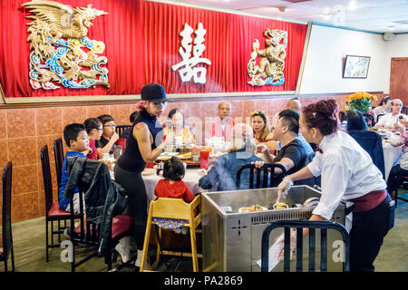 Orlando Florida, Chinatown, Lam's Garden Chinese, restaurant restaurants repas manger dehors café cafés bistrot, dim sum, ethnique, dîner, grande famille, tabl Banque D'Images
