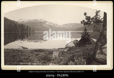 - C.P.R.R. 585 Lac Donner C.R. Savage, Photo. Banque D'Images