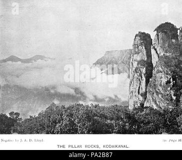 4326 Kodaikanal Pilier Rocks Banque D'Images