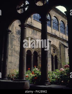 Un patio. Lieu : MUSÉE DE SAN TELMO, SAN SEBASTIAN, GUIPUZCOA, ESPAGNE. Banque D'Images