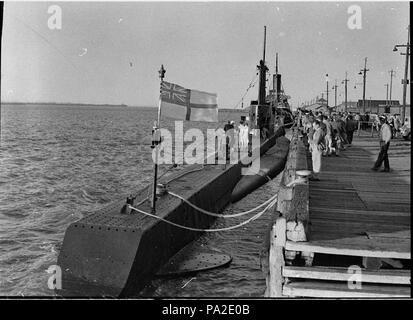 264 41554 SLNSW Auroch sous-marin HMS à Newcastle Banque D'Images