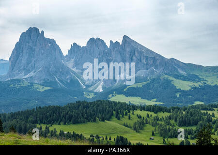 Vue sur un paysage de montagne dans les Dolomites Banque D'Images