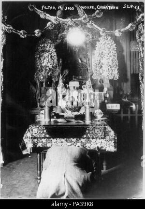306 Chinatown, New York - Autel de Joss House, 1911 RCAC2001704352 Banque D'Images