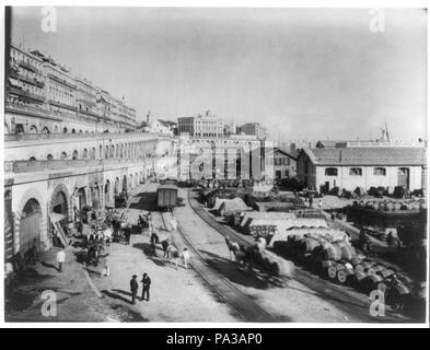 114 Alger - depot et terrains de gare de chemin de fer algérien RCAC2004707260 Banque D'Images