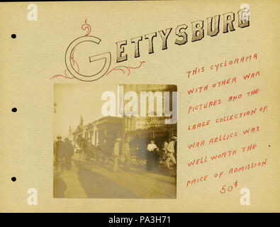 3 "Gettysburg." (Photographie et brève description de la bataille de Gettysburg "Cyclorama" à la Louisiana Purchase Exposition) Banque D'Images