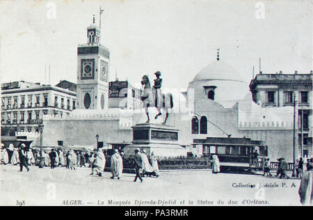 284 Carte 22 juin 1916 Algers postal Banque D'Images