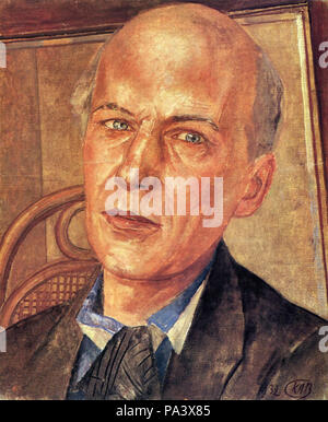 Kuzma Petrov-Vodkin - Portrait d'Andrei Bely Banque D'Images