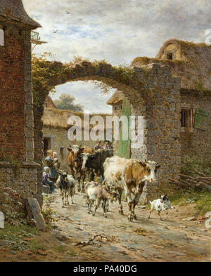 Plumot André - Het Aftreden Van Het Erf Banque D'Images