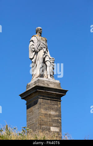 L'amiral Lord Collingwood monument à Tynemouth, au nord-est de l'Angleterre. Cuthbert Collingwood (1748 - 1810) servi dans la Royal Navy à Trafalgar. Banque D'Images