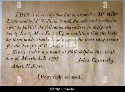 Connelly 345 shapenotes Banque D'Images