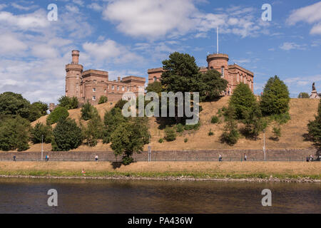 Le Château d'Inverness, sur les rives de la rivière Ness dans la ville d'Inverness, Écosse, Royaume-Uni Banque D'Images