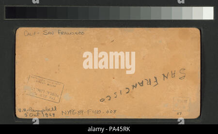 702 Général. La statue de Francis Scott Key, le Golden Gate, San Francisco (NYPL b11707332-G89F410 008B) Banque D'Images