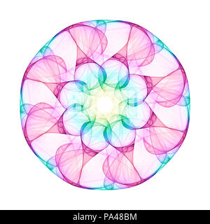 Une illustration d'un beau mandala coloré Banque D'Images