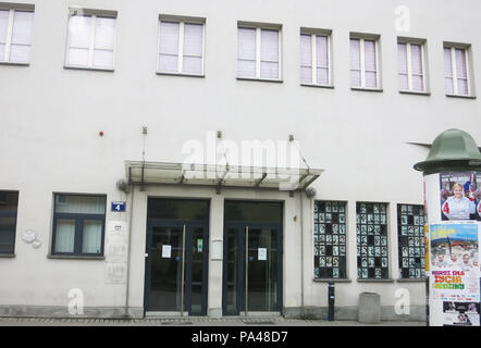 Usine d'Oscar Schindler, Musée historique de la ville de Cracovie, rue Lipowa, district de Zabłocie, Cracovie, Pologne Banque D'Images