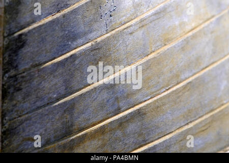 Détail d'une coque de bateau en bois Banque D'Images