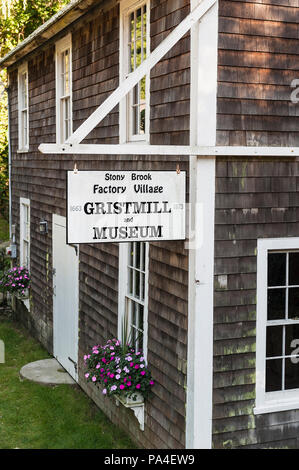 Stony Brook Grist Mill & Museum, Brewster, Cape Cod, Massachusetts, USA. Banque D'Images