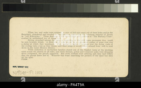 587, rue de la Californie vers le bas de l'hôtel Fairmont, l'incendie qui a ravagé de San Francisco (NYPL b11707375-G90F001 007B) Banque D'Images