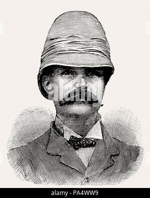 Sir George Scott Robertson, 1852 - 1916, un soldat britannique, auteur et administrateur, de la bataille sur terre et mer, par James Grant Banque D'Images